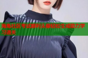 海角社区考试顺利头像轻松生成助力学习通关