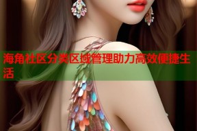 海角社区分类区域管理助力高效便捷生活
