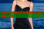 海角社区VIP账号专享功能解析与使用指南三十字