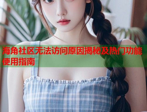 海角社区无法访问原因揭秘及热门功能使用指南  第1张