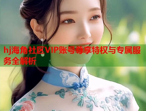 hj海角社区VIP账号尊享特权与专属服务全解析  第2张
