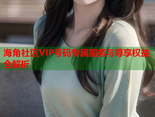 海角社区VIP号码专属服务与尊享权益全解析  第1张