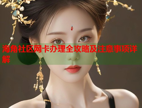 海角社区网卡办理全攻略及注意事项详解  第1张