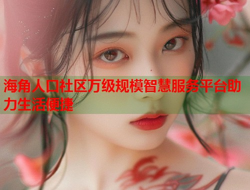海角人口社区万级规模智慧服务平台助力生活便捷  第2张